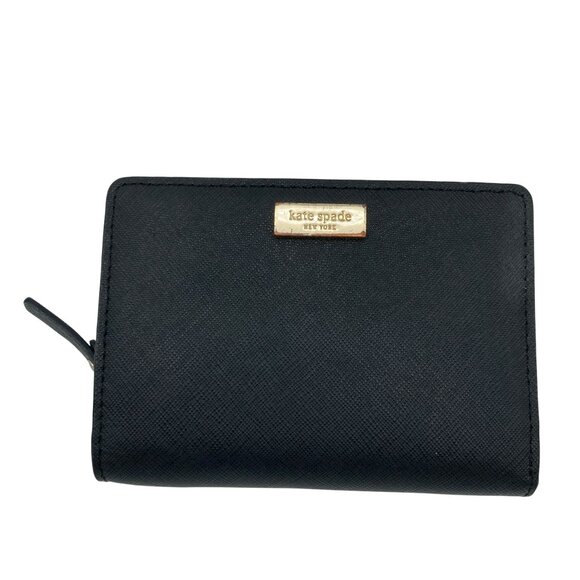 Kate Spade Saffiano Leather Black Wallet - Picture 1 of 8